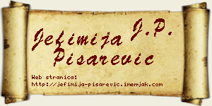 Jefimija Pisarević vizit kartica